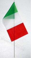 Флаг / Флажок настольный в Кишинёве, Молдова Италия Флаг Флажок настольный 12*24 СМ. общ.высота 35 см.  Полиэфирный шёлк Италия